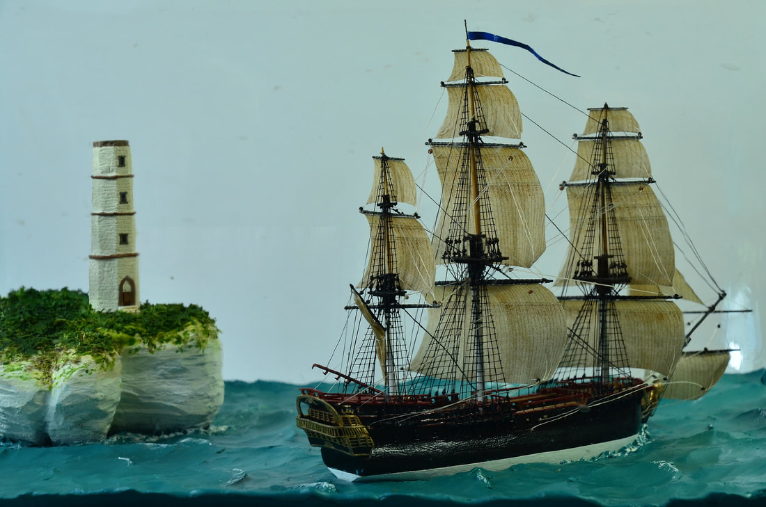 Bonhomme Richard Ship model