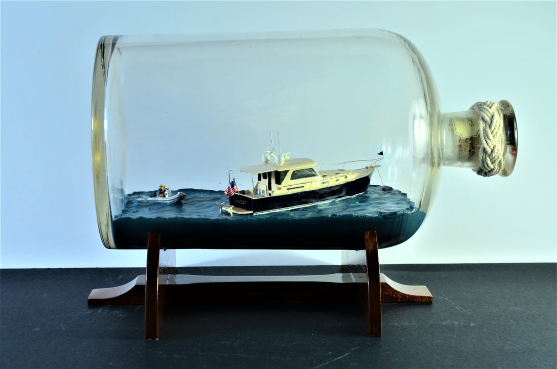 Sabre 42 Yacht in a Bottle