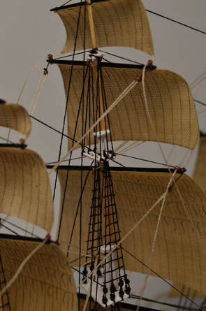Constitution details of sails and rigging